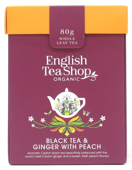 English Tea Shop Herbata sypana Black Tea & Ginger with Peach 80 g English Tea Shop