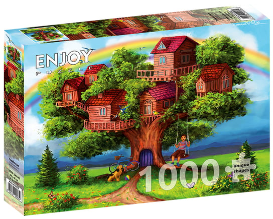 Enjoy, Puzzle - Domki na drzewie, 1000 el. Enjoy
