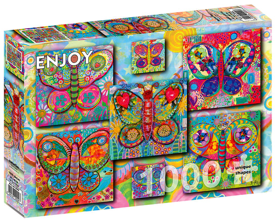 Enjoy, Puzzle - Kolorowe motyle, 1000 el. Enjoy