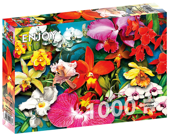 Enjoy, Puzzle - Kolorowe storczyki, 1000 el. Enjoy