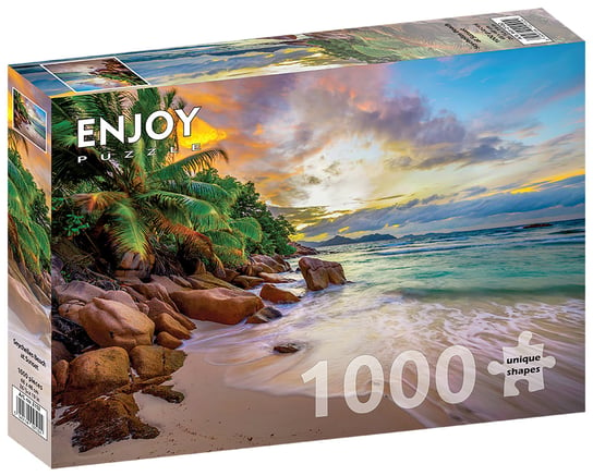 Enjoy, Puzzle - Plaża na Seszelach, 1000 el. Enjoy