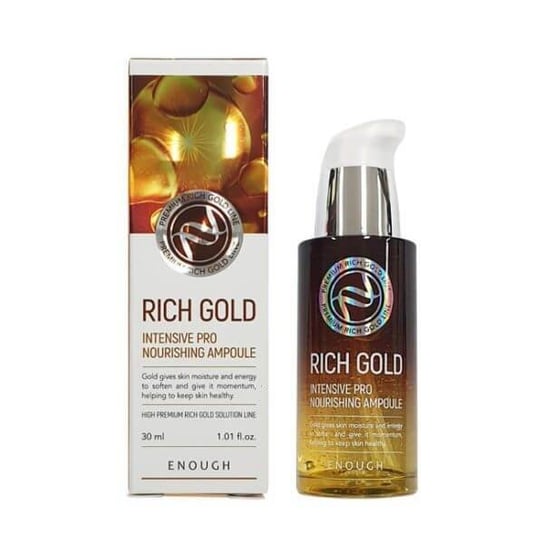 Enough, Regenerujące serum ze złotem, Rich Gold Intensive Pro Nourishing Ampoule, 30ml Enough