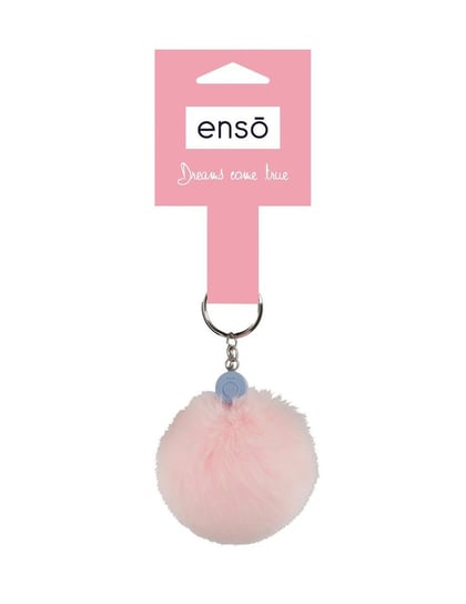 ENSO/ brelok do kluczy z pomponem Pink Inny producent