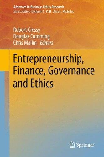 Entrepreneurship, Finance, Governance and Ethics Springer Netherlands, Springer Netherland