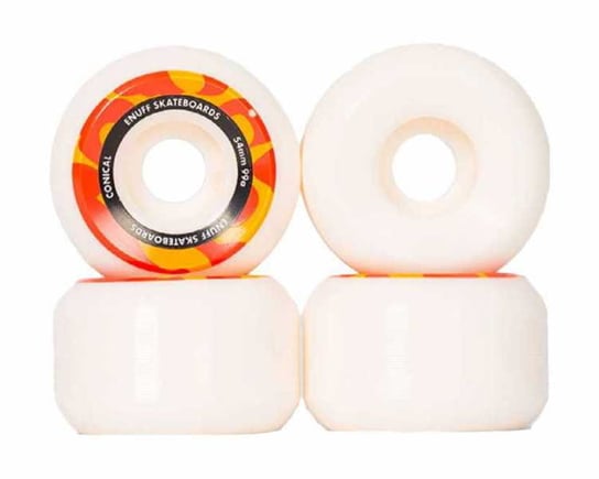 Enuff  Conical kółka do deskorolki | White Orange Enuff skateboards