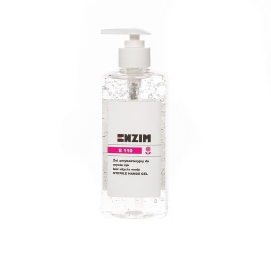 ENZIM E 110 Żel antybakteryjny do mycia rąk bez użycia wody STERIL HANDS GEL 0,5L ENZIM