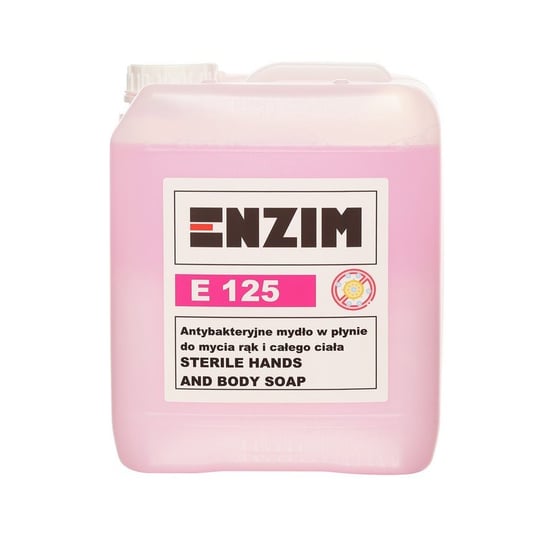 ENZIM E 125 Antybakteryjne mydło w płynie do mycia rąk i całego ciała STERILE HANDS AND BODY SOAP 5L ENZIM