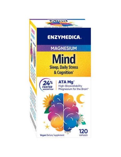 Enzymedica, Magnesium Mind Sleep, Daily Stress & Cognition, Suplement diety, 120 kaps. Enzymedica