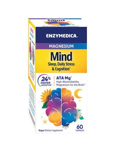 Enzymedica, Magnesium Mind Sleep, Daily Stress & Cognition, Suplement diety, 60 kaps. Enzymedica