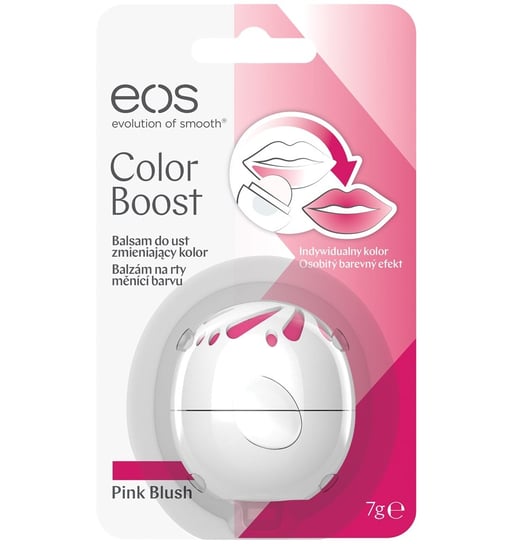 eos, Color Boost, Balsam do ust zmieniający kolor Pink Blush, 7 g eos
