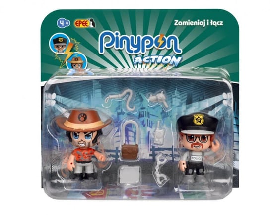 Epee, Figurki PinyPon Action 2pack Policjant Podróżnik Epee
