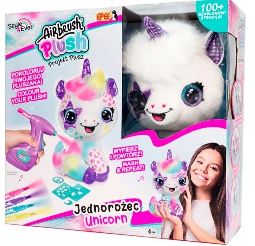 Epee, Projekt Plush, Jednorożec, maskotka do zdobienia i malowania Epee