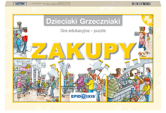 Epideixis, puzzle, Dzieciaki Grzeczniaki - gra edukacyjna, Zakupy, 60 el. Epideixis