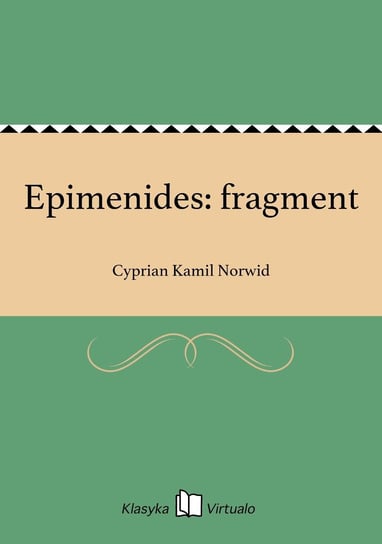 Epimenides: fragment Norwid Cyprian Kamil