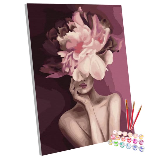 Epiphone, Zestaw do malowania po numerach Kobieta Kwiat, 40x50 cm Epiphone