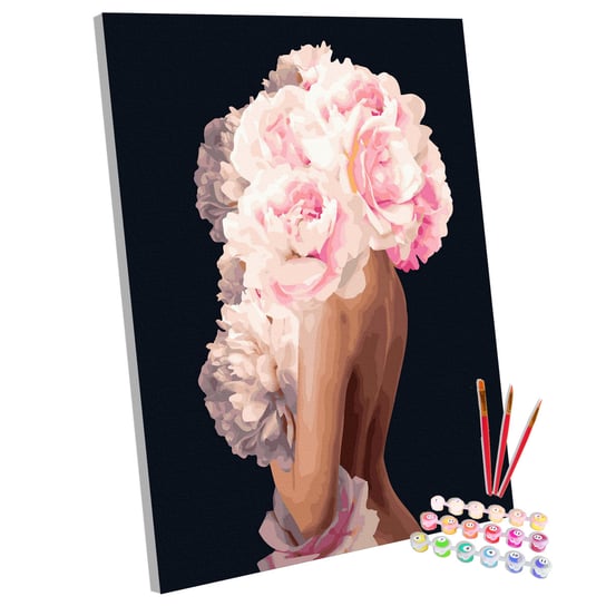 Epiphone, Zestaw do malowania po numerach Kobieta Kwiat, 40x50 cm Epiphone