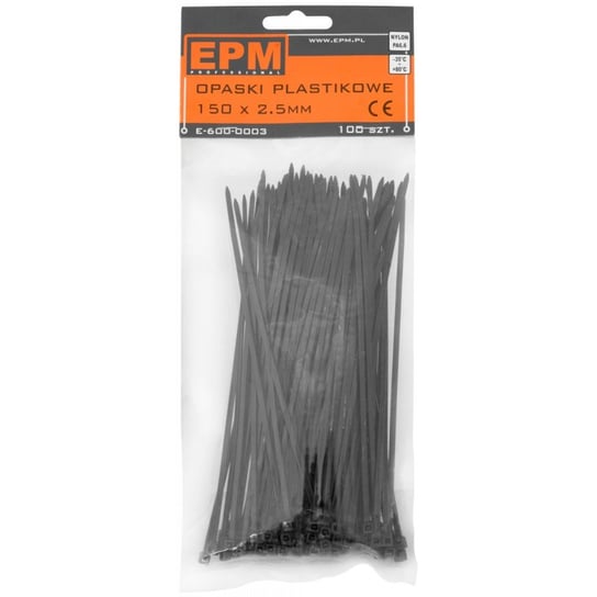 EPM Opaski plastikowe PA6.6 100 Szt. 150*2.5 EPM