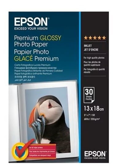 Epson, Premium Glossy Photo Paper, Papier Do Drukarki, 255 G, 30 Ark. Epson