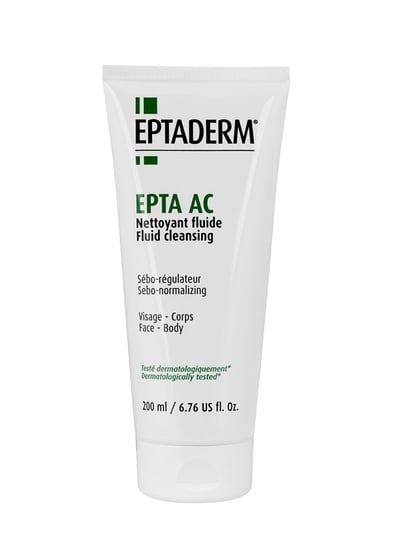 EPTA AC Cleansing Fluid, fluid do oczyszczania skóry trądzikowej i tłustej, 200 ml Eptaderm