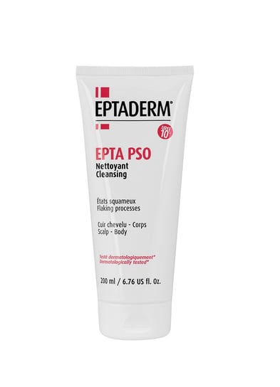 EPTA PSO Cleansing, baza myjąca do skóry głowy i ciała z łuszczycą, 200 ml Eptaderm