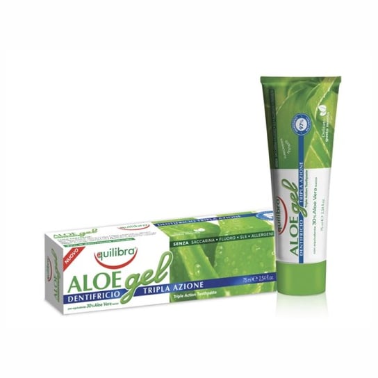 Equilibra, Aloe, pasta do zębów o potrójnym działaniu 30% aloesu, 75 ml Equalibra