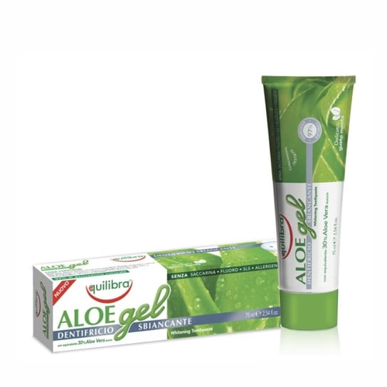Equilibra, Aloe, pasta do zębów wybielająca 30% aloesu, 75 ml Equalibra