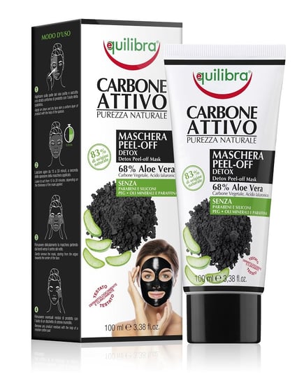 Equilibra, Carbo Detox, maska do twarzy peel-off, 100 ml Equalibra