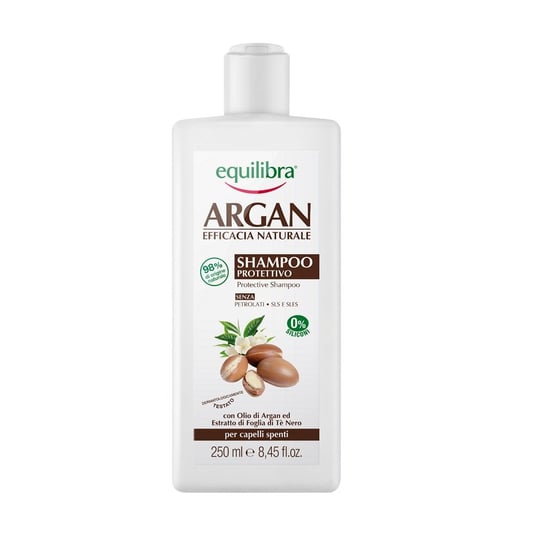 Equilibra, Naturale, arganowy szampon do włosów, 250 ml Equalibra