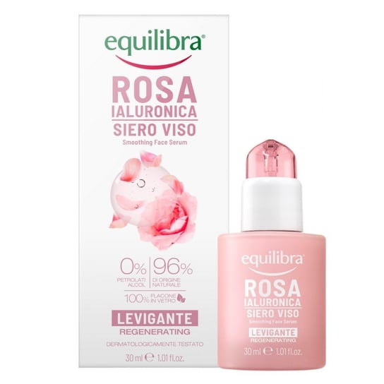 Equilibra Rosa Różane Serum wygładzające z kwasem hialuronowym 30ml Equalibra
