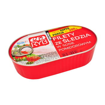 Era Ryb Filety Śledziowe W Sosie Pomidorowym Eo 300 G GUILLIN POLSKA