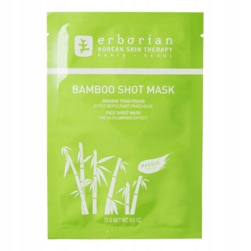 Erborian Bamboo, Nawilżająca maska w płachcie, 15g Erborian
