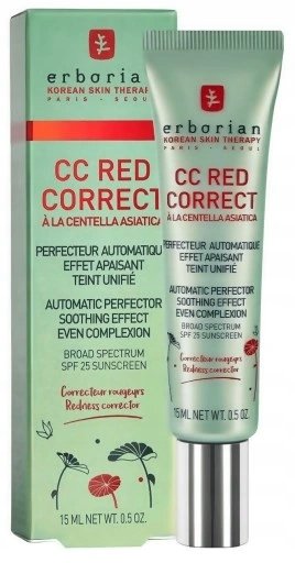 Erborian CC Red Correct CC krem przeciw zaczerwienieniu skóry SPF25 15 ml Erborian