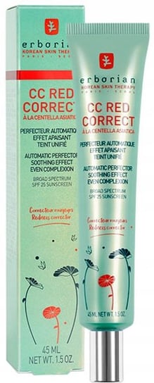 Erborian CC RED CORRECT krem korygujący zaczerwienienia SPF25 45 ml Erborian