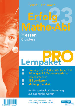 Erfolg im Mathe-Abi 2023 Hessen Lernpaket 'Pro' Grundkurs, 4 Teile Freiburger Verlag GmbH