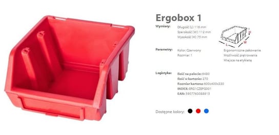 Ergobox 1 PATROL GROUP, 116 x 112 x 75 mm Patrol