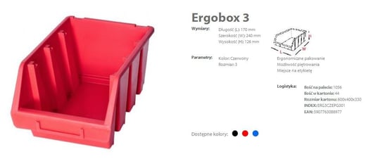 Ergobox 3 PATROL GROUP, 170 x 240 x 126 mm Patrol