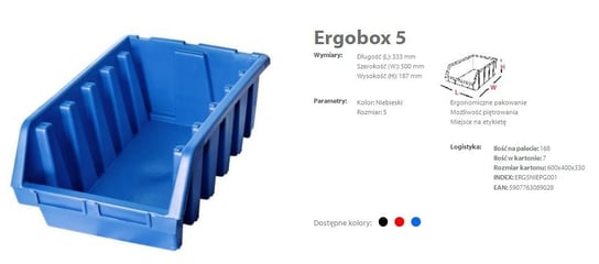 Ergobox 5 PATROL GROUP, 330 x 500 x 180 mm Patrol