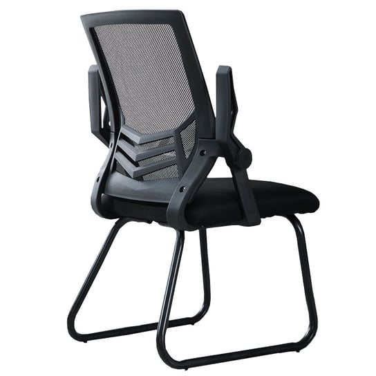 Ergonomiczne krzesło biurowe, konferencyjne z siatki- czarne Hedo