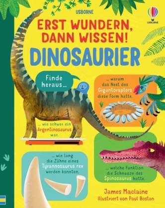 Erst wundern, dann wissen! Dinosaurier Usborne Verlag