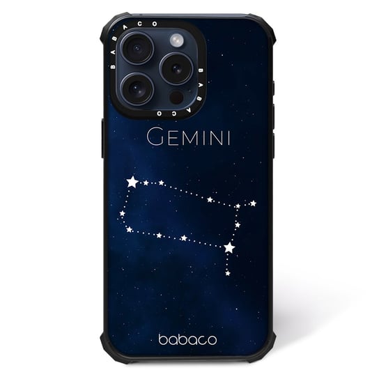 ERT GROUP Oryginalne i oficjalnie licencjonowane Babaco wzór Zodiac Constellation 003 Magnetyczne etui na telefon komórkowy IPHONE 15 PRO MAX Etui kompatybilne z MagSafe, Granatowy Babaco