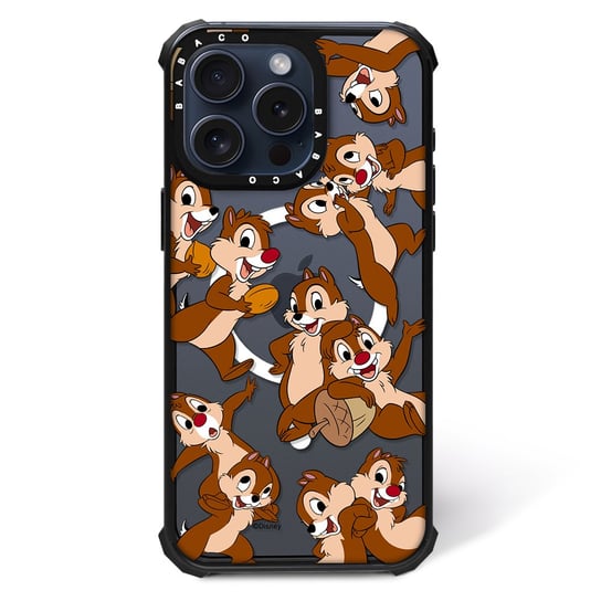 ERT GROUP Oryginalne i oficjalnie licencjonowane Disney wzór Chip & Dale 004 Magnetyczne etui na telefon komórkowy IPHONE 14 PRO MAX Etui kompatybilne z MagSafe, Przeźroczysty ERT Group