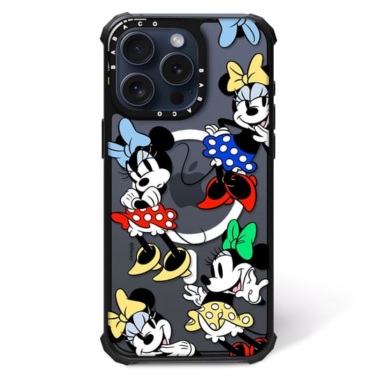 ERT GROUP Oryginalne i oficjalnie licencjonowane Disney wzór Minnie 076 Magnetyczne etui na telefon komórkowy IPHONE 15 Etui kompatybilne z MagSafe, Przeźroczysty ERT Group