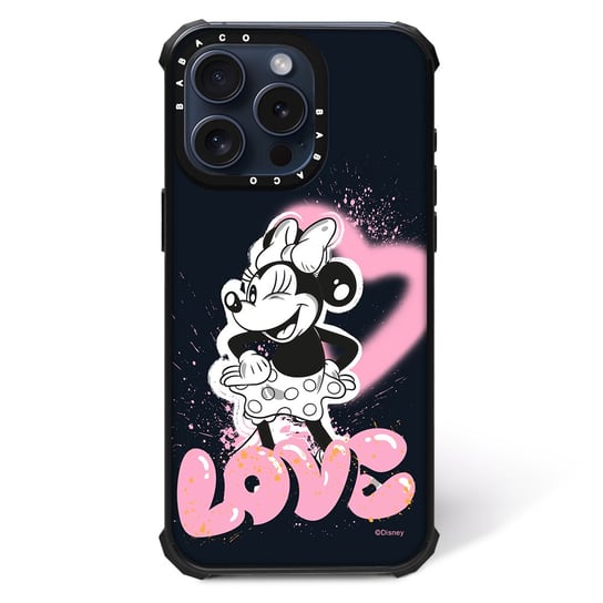 ERT GROUP Oryginalne i oficjalnie licencjonowane Disney wzór Minnie 079 Magnetyczne etui na telefon komórkowy IPHONE 13 Etui kompatybilne z MagSafe, Czarny ERT Group