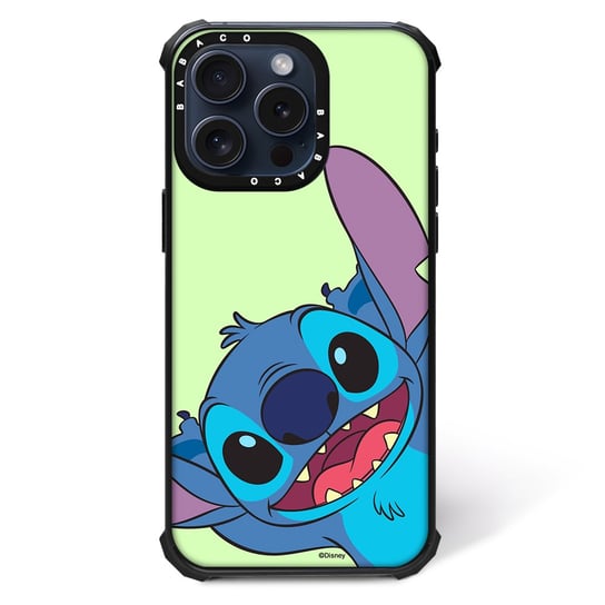 ERT GROUP Oryginalne i oficjalnie licencjonowane Disney wzór Stich 016 Magnetyczne etui na telefon komórkowy IPHONE 15 PLUS Etui kompatybilne z MagSafe, Zielony ERT Group