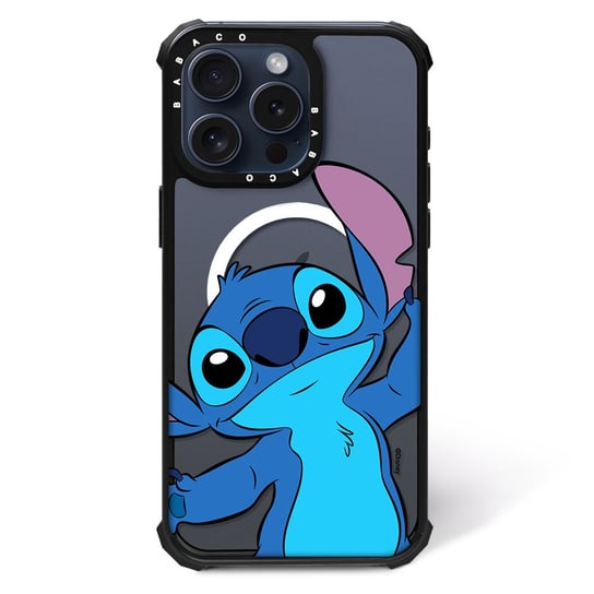 ERT GROUP Oryginalne i oficjalnie licencjonowane Disney wzór Stich 018 Magnetyczne etui na telefon komórkowy IPHONE 14 PRO MAX Etui kompatybilne z MagSafe, Przeźroczysty ERT Group