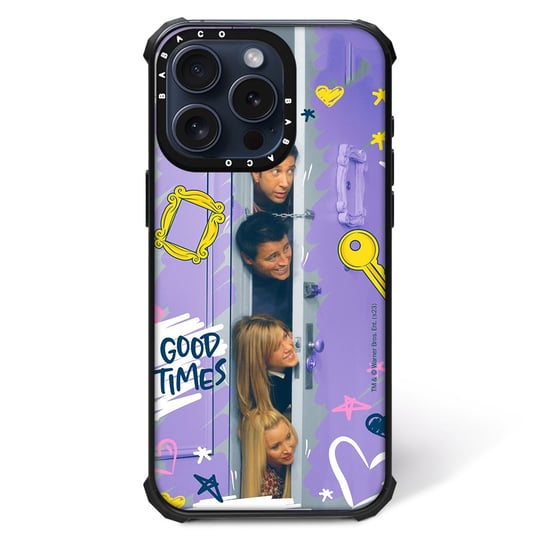 ERT GROUP Oryginalne i oficjalnie licencjonowane Friends wzór Friends 036 Magnetyczne etui na telefon komórkowy IPHONE 14 PRO MAX Etui kompatybilne z MagSafe, Fioletowy ERT Group
