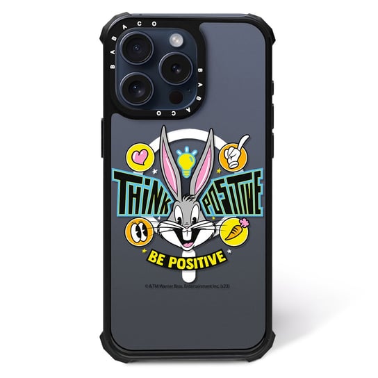 ERT GROUP Oryginalne i oficjalnie licencjonowane Looney Tunes wzór Bugs 019 Magnetyczne etui na telefon komórkowy IPHONE 13 PRO MAX Etui kompatybilne z MagSafe, Przeźroczysty ERT Group