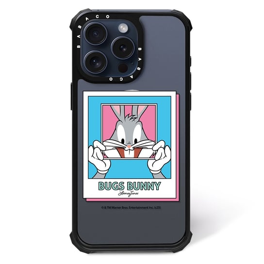 ERT GROUP Oryginalne i oficjalnie licencjonowane Looney Tunes wzór Bugs 024 Magnetyczne etui na telefon komórkowy IPHONE 15 PLUS Etui kompatybilne z MagSafe, Przeźroczysty ERT Group