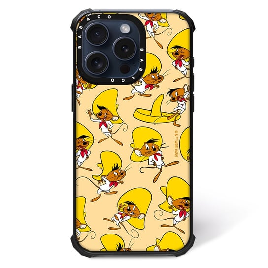 ERT GROUP Oryginalne i oficjalnie licencjonowane Looney Tunes wzór Speedy Gonzales 001 Magnetyczne etui na telefon komórkowy IPHONE 13 PRO MAX Etui kompatybilne z MagSafe, Żółty ERT Group