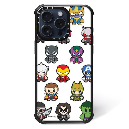 ERT GROUP Oryginalne i oficjalnie licencjonowane Marvel wzór Avengers 025 Magnetyczne etui na telefon komórkowy IPHONE 13 PRO MAX Etui kompatybilne z MagSafe, Biały ERT Group